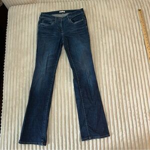 Eileen Fisher Blue Boot Cut Jeans with Subtle Fading